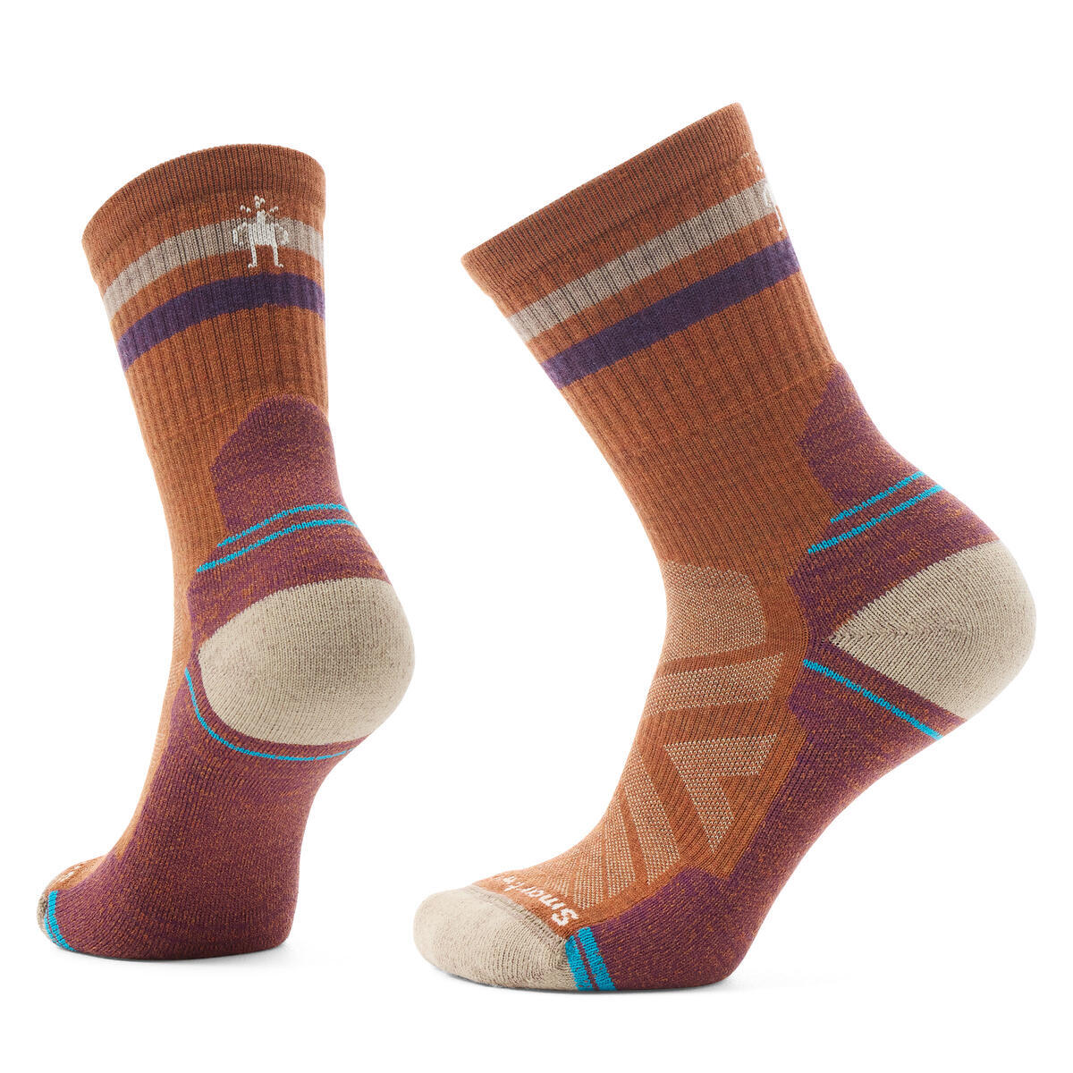 W Hike Light Cushion Tube Stripe Crew Socks Fossil