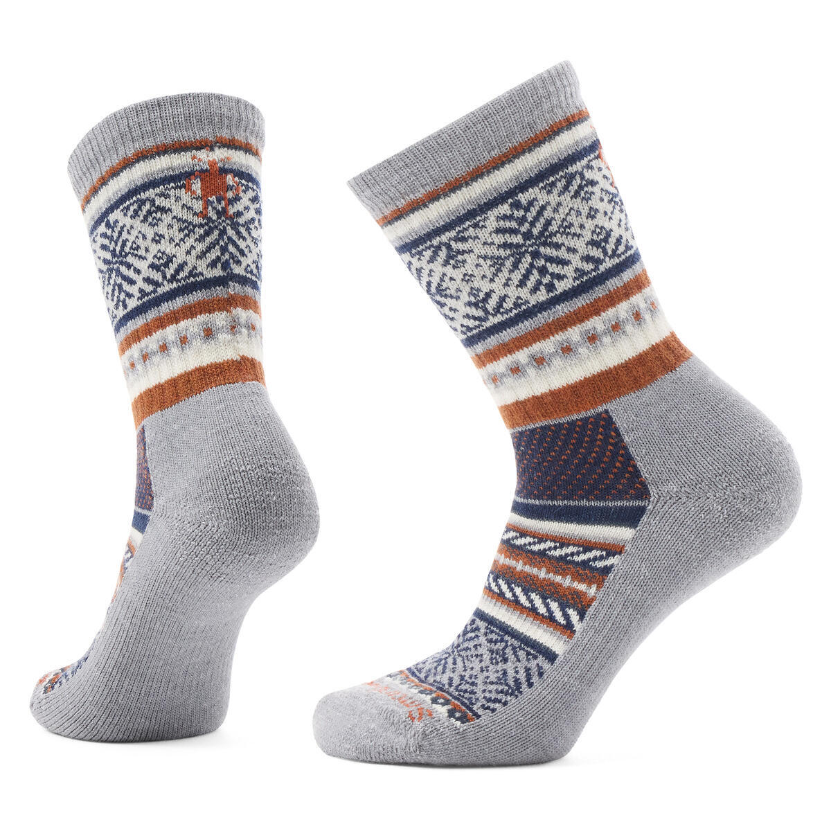 Everyday Fair Isle Sweater Crew Socks Light Gray