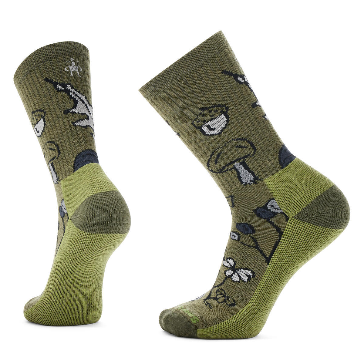 Everyday Forest Loot Crew Socks Black-winter Moss