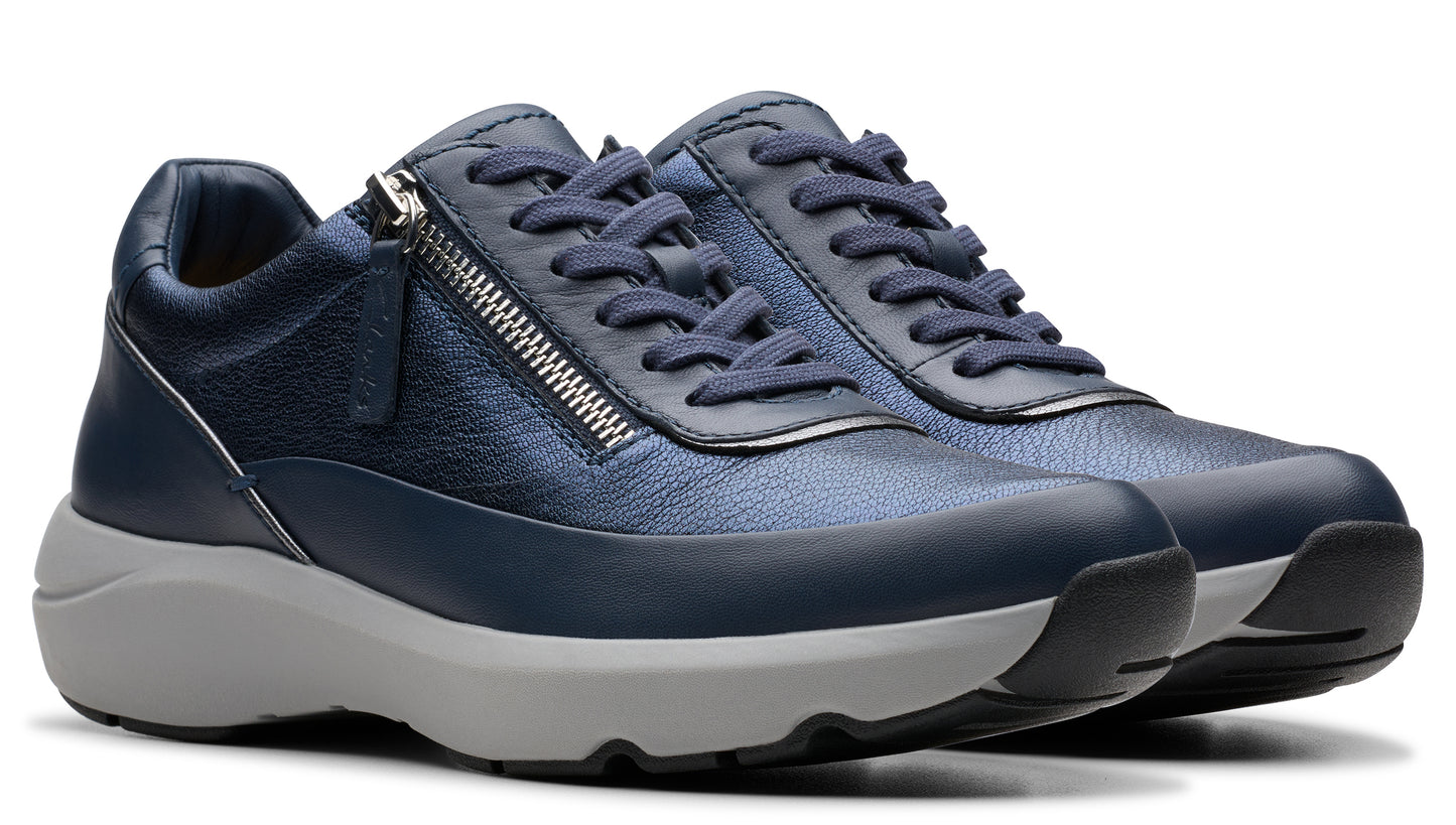 Tivoli Zip Leather Navy Combi