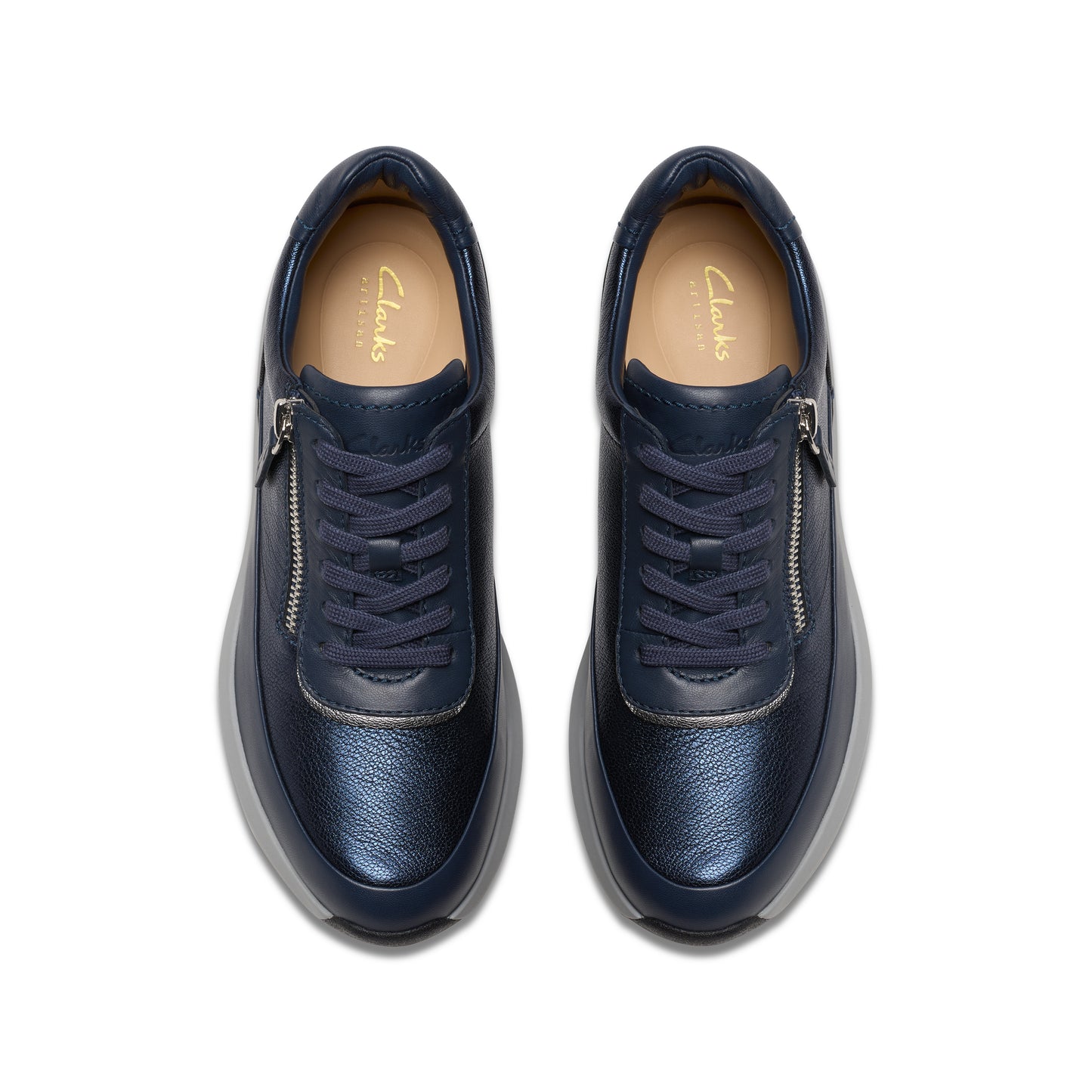 Tivoli Zip Leather Navy Combi