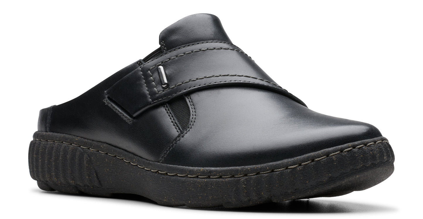 Caroline Bay Leather Black