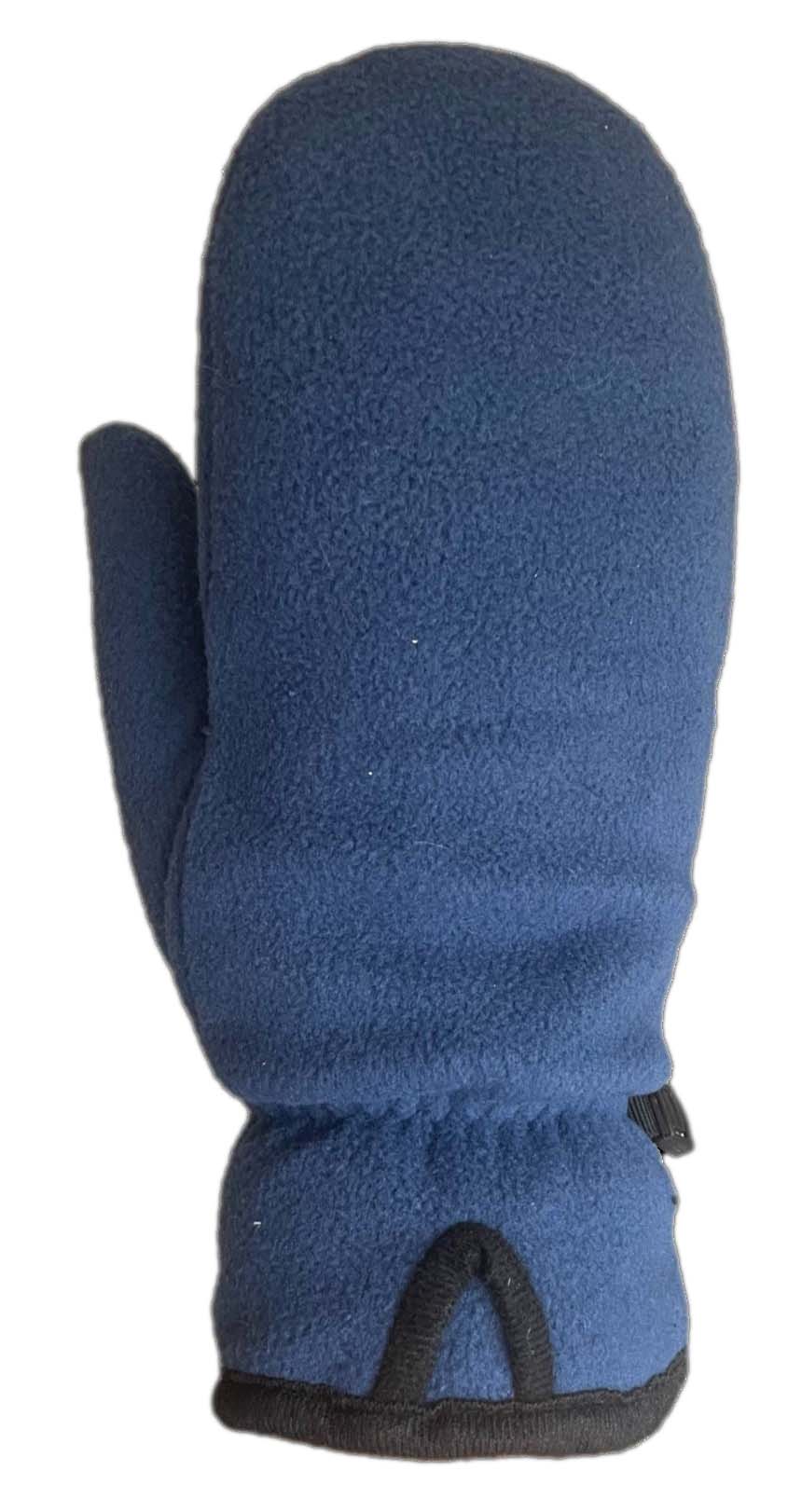 Fleece Mitt Pigsuede Palm C40 Thinsulate Blue