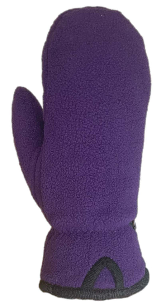 Fleece Mitt Pigsuede Palm C40 Thinsulate Purple