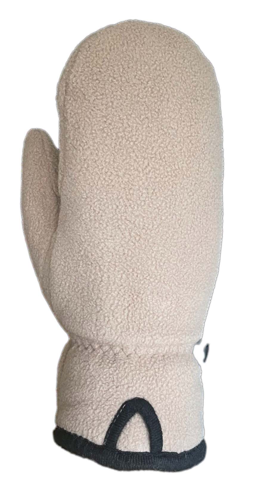 Fleece Mitt Pigsuede Palm C40 Thinsulate Taupe