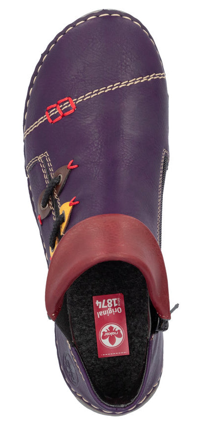 Aubergine Side Zip Boot