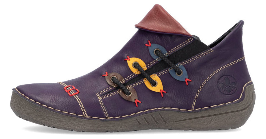 Aubergine Side Zip Boot