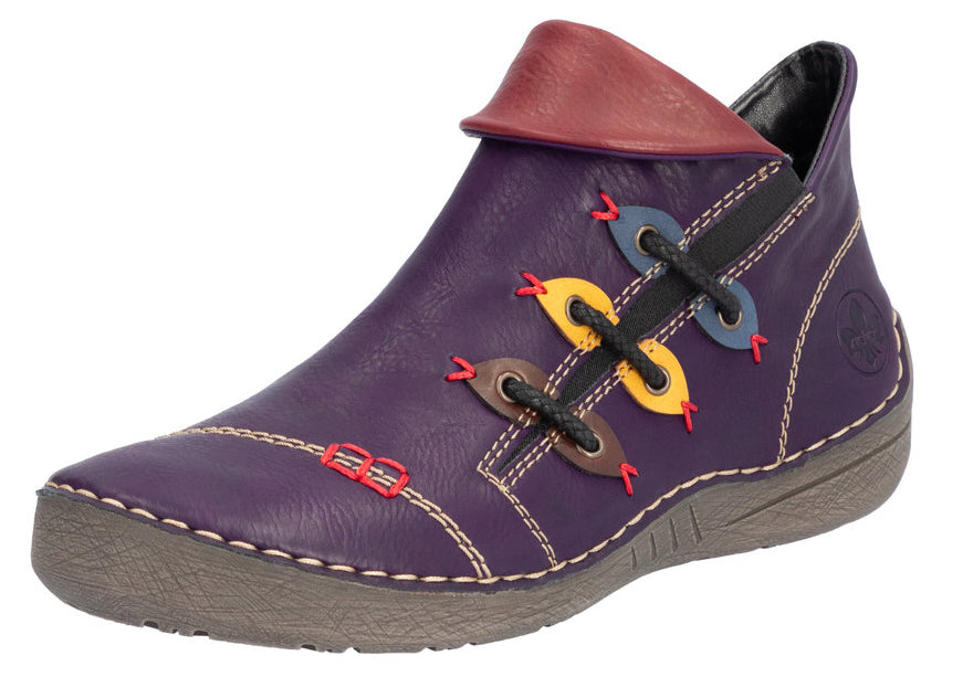 Aubergine Side Zip Boot