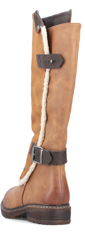 Tan Tall Side Zip Boot