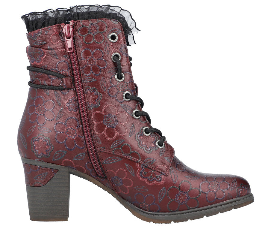 Bordeaux Warmlined Heeled Boot