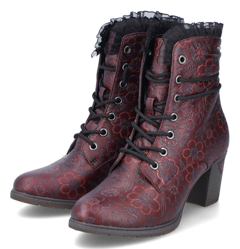 Bordeaux Warmlined Heeled Boot