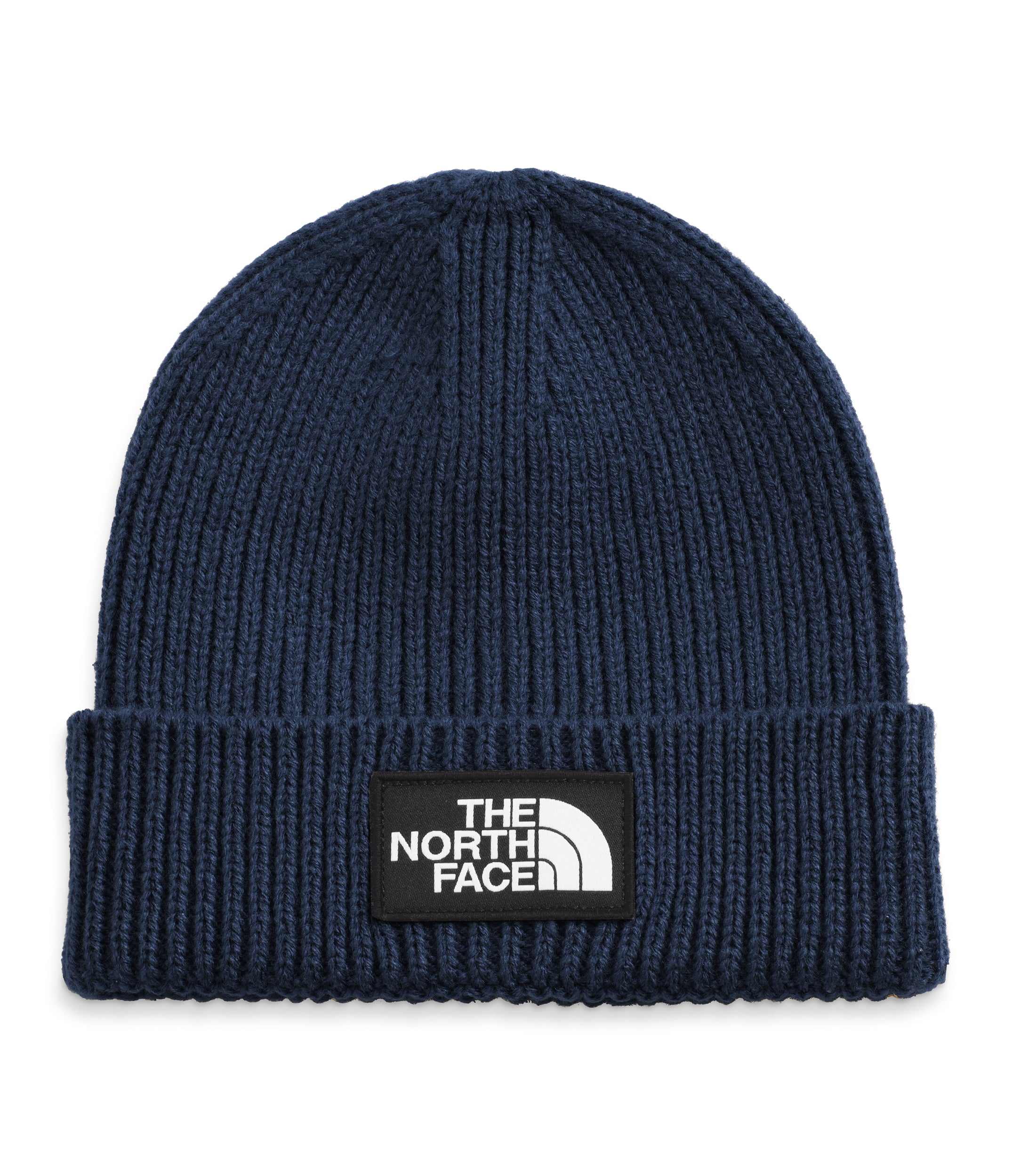 TNF Logo Box Cuffed Beanie Summit Navy