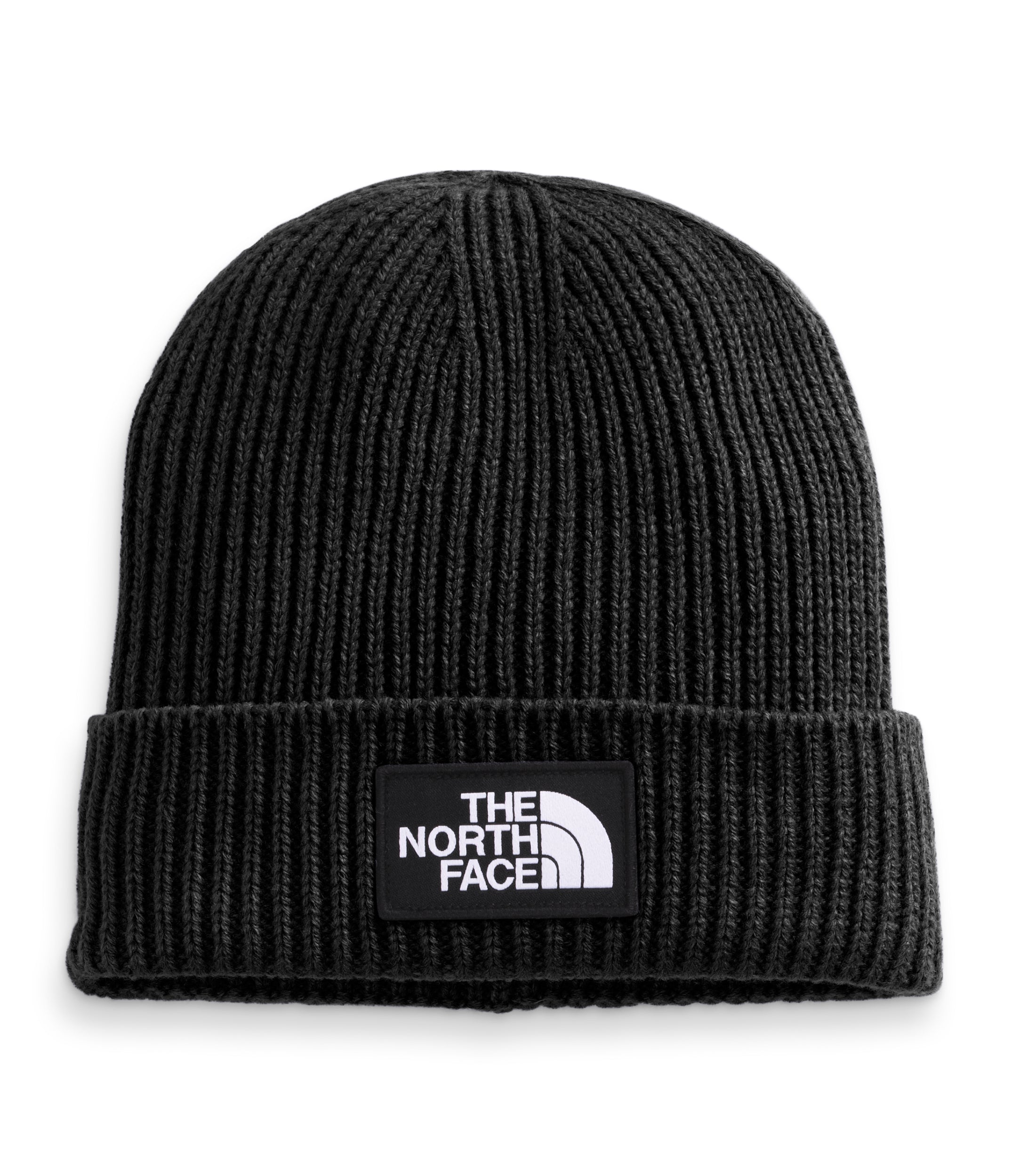 TNF Logo Box Cuffed Beanie TNF Black