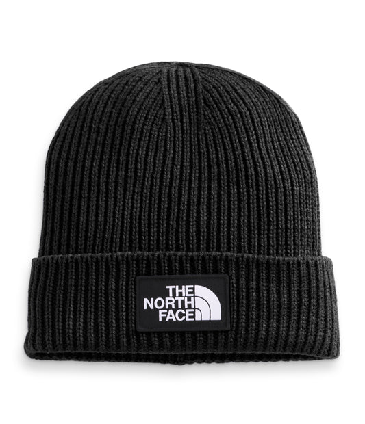 TNF Logo Box Cuffed Beanie TNF Black