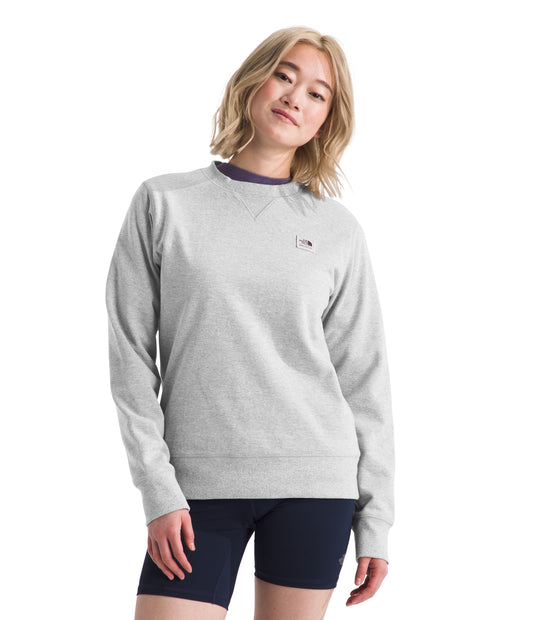 Women's Heritage Patch Crew TNF Light Grey