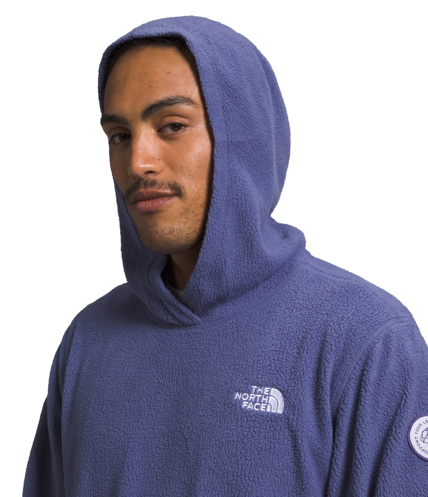 Men's Pali Pile Fleece Hoody Cave Blue Dark Sage Mandarin