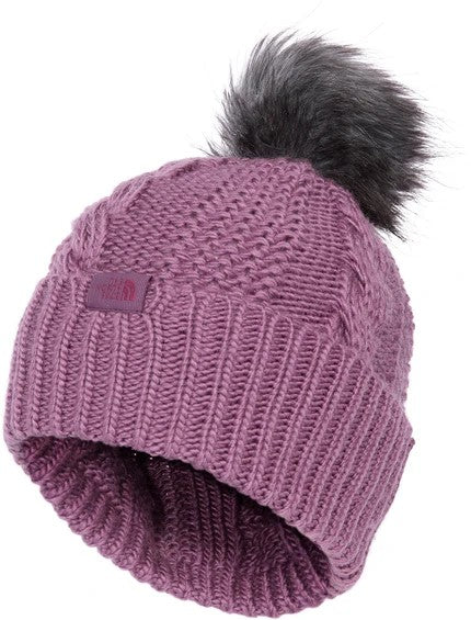 Women's Oh Mega Fur Pom Beanie Midnight Mauve