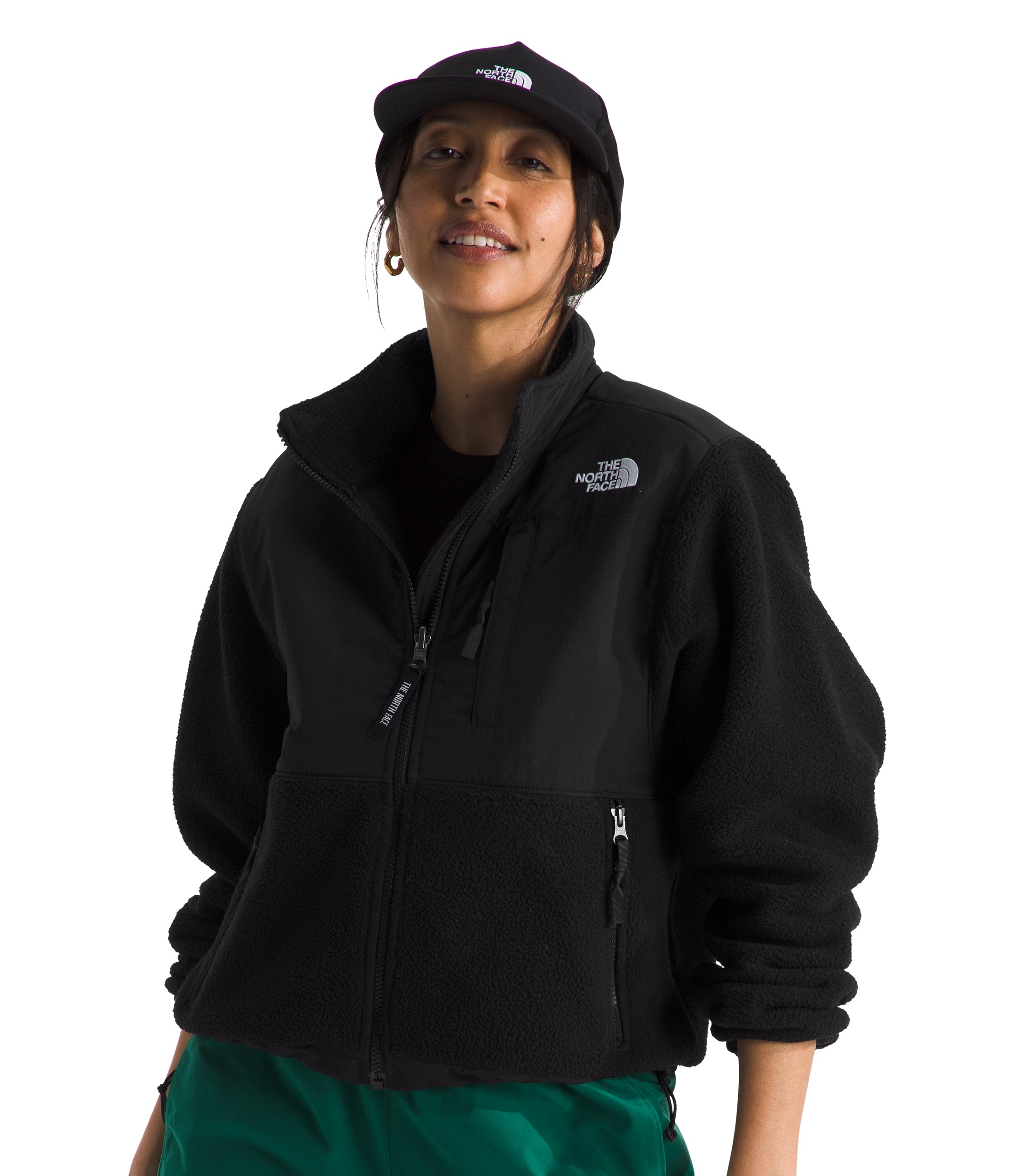 North face denali black womens fleece jacket online