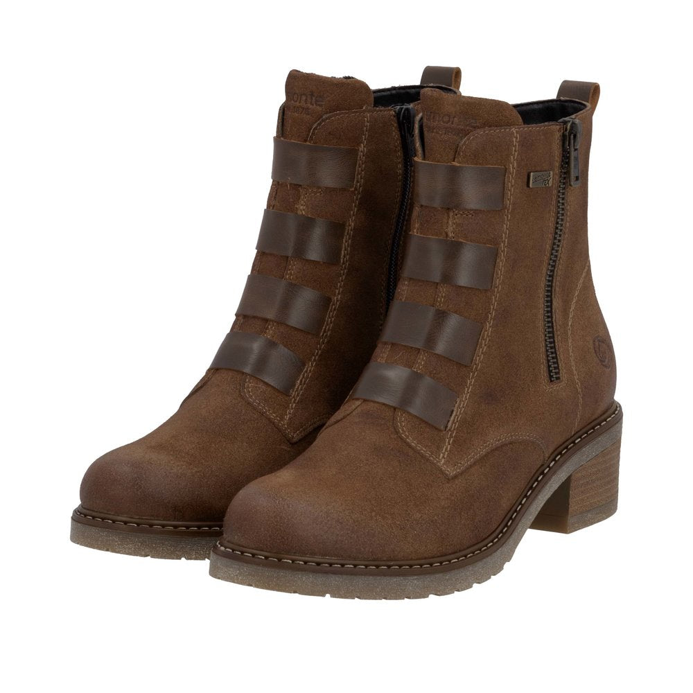 Brown Side Zip Boot