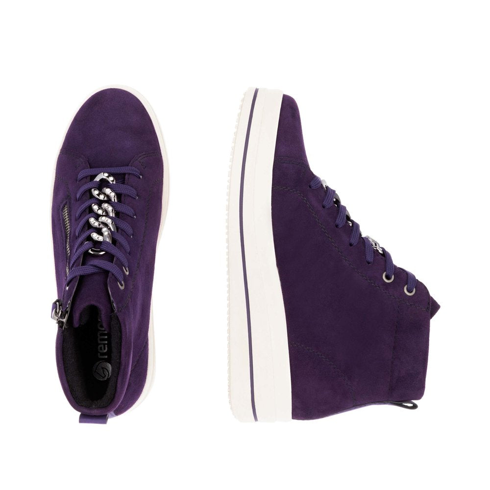 Aubergine Lace Up Boot