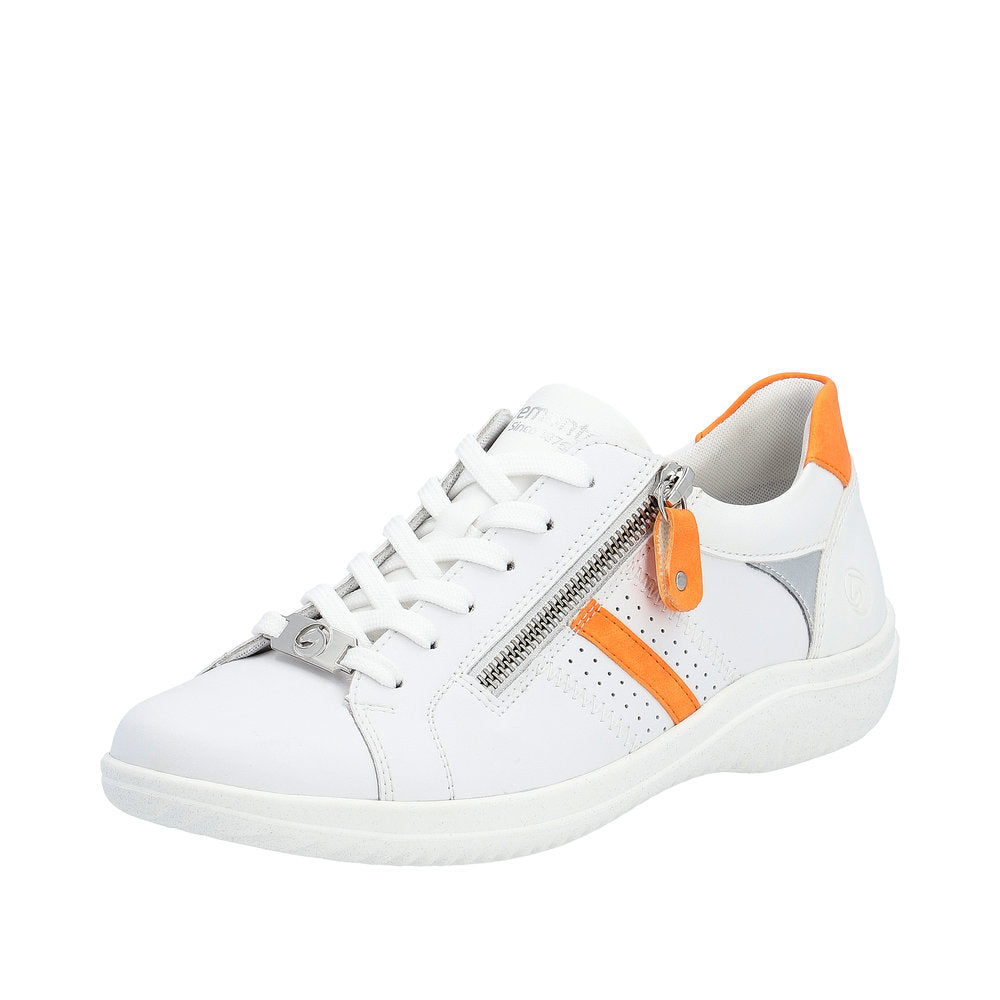 White Orange Lace Up