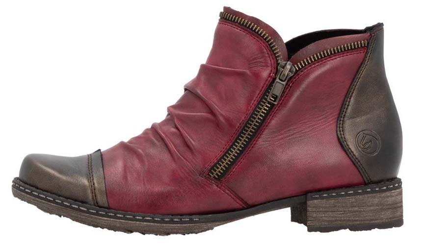 Red Side Zip Boot