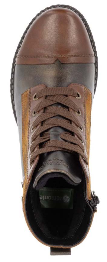 Chestnut Lace Up Fur Lined