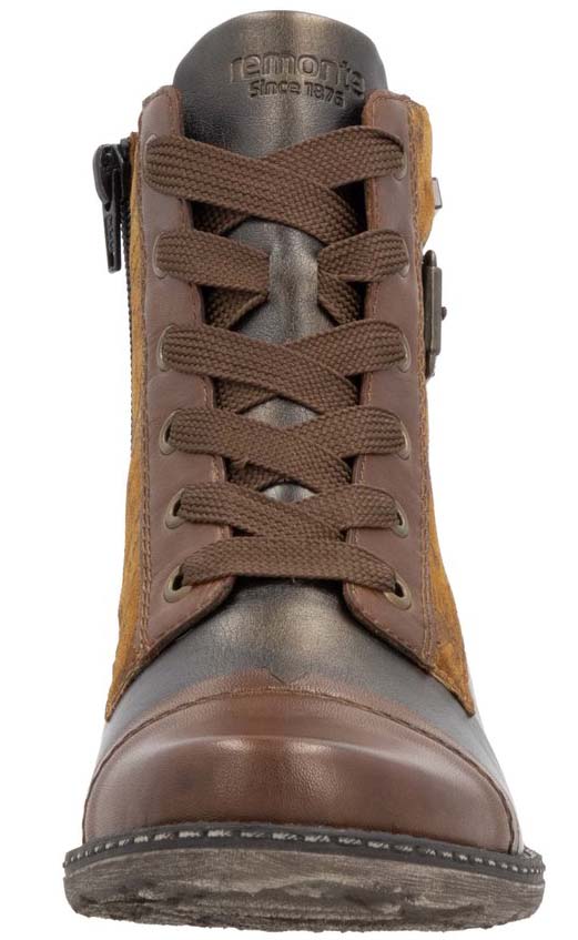 Chestnut Lace Up Fur Lined