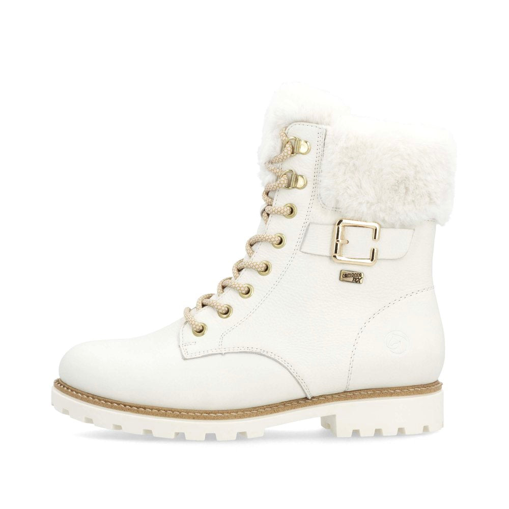 Dirtywhite Warmlined Lace Up Boot