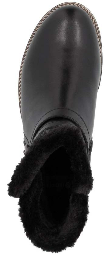 Black Warmlined Side Zip Boot