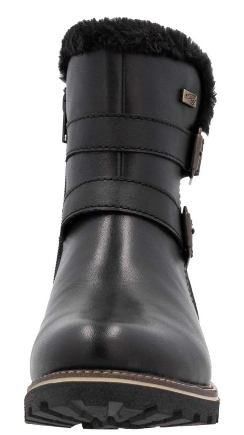 Black Warmlined Side Zip Boot