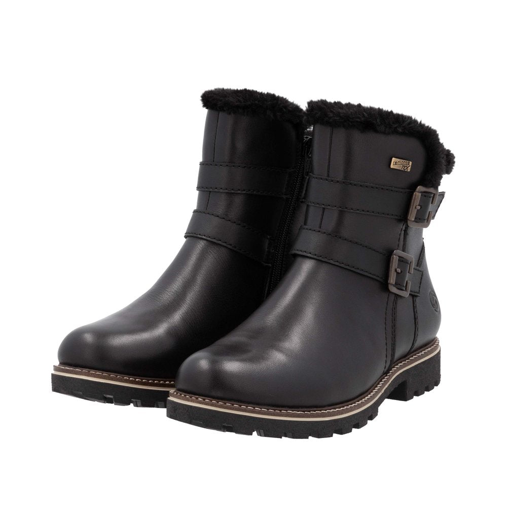 Black Warmlined Side Zip Boot