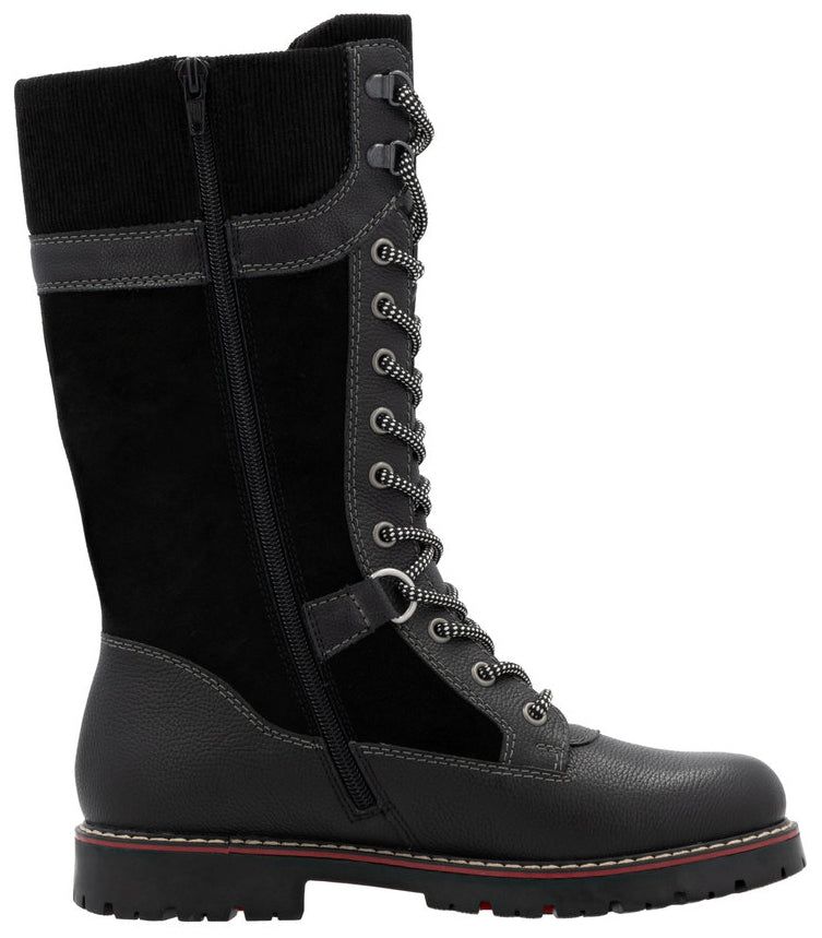 Tall Black Flip Grip Boot