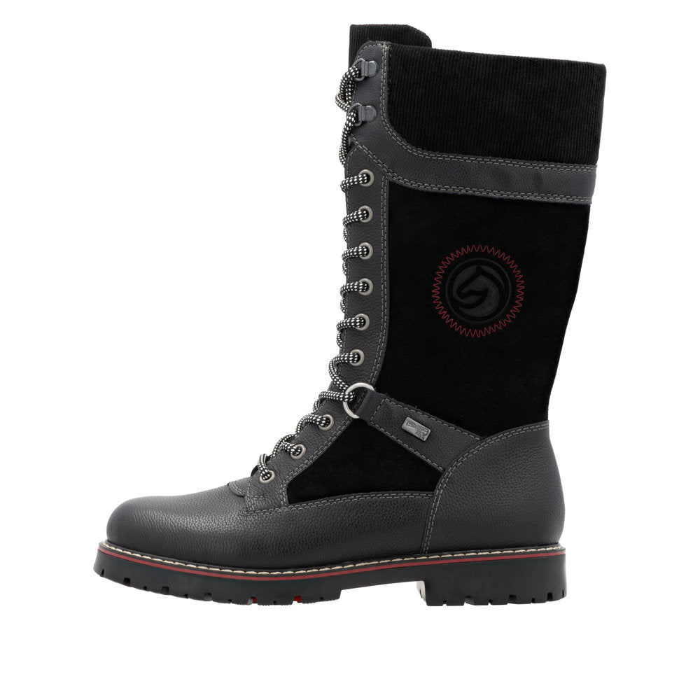 Tall Black Flip Grip Boot