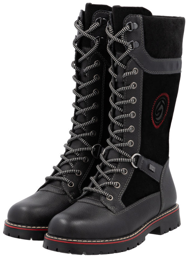 Tall Black Flip Grip Boot