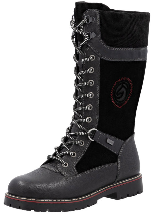 Tall Black Flip Grip Boot