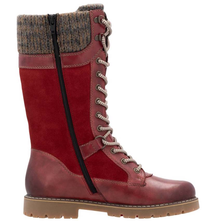 Tall Red Flip Grip Boot