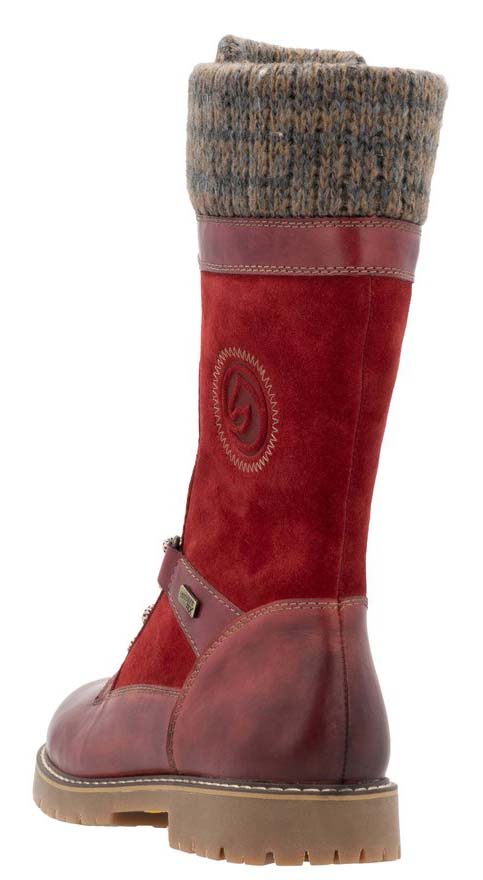 Tall Red Flip Grip Boot