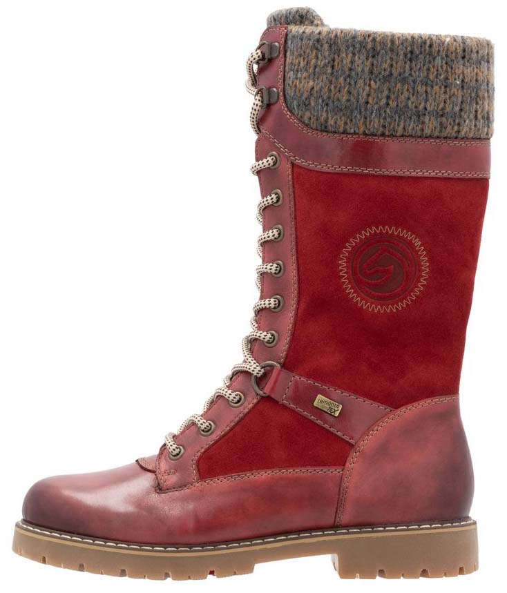 Tall Red Flip Grip Boot