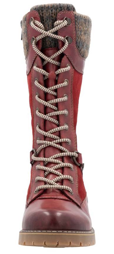 Tall Red Flip Grip Boot