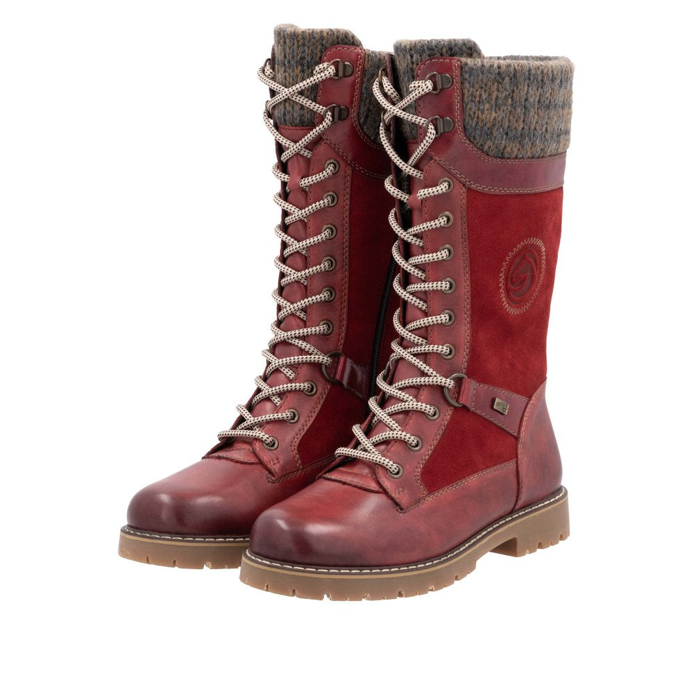 Tall Red Flip Grip Boot