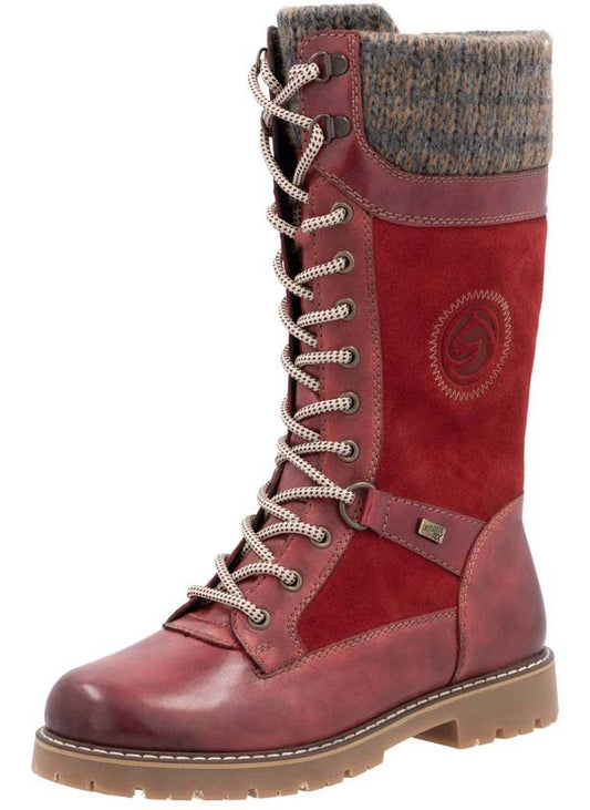 Tall Red Flip Grip Boot