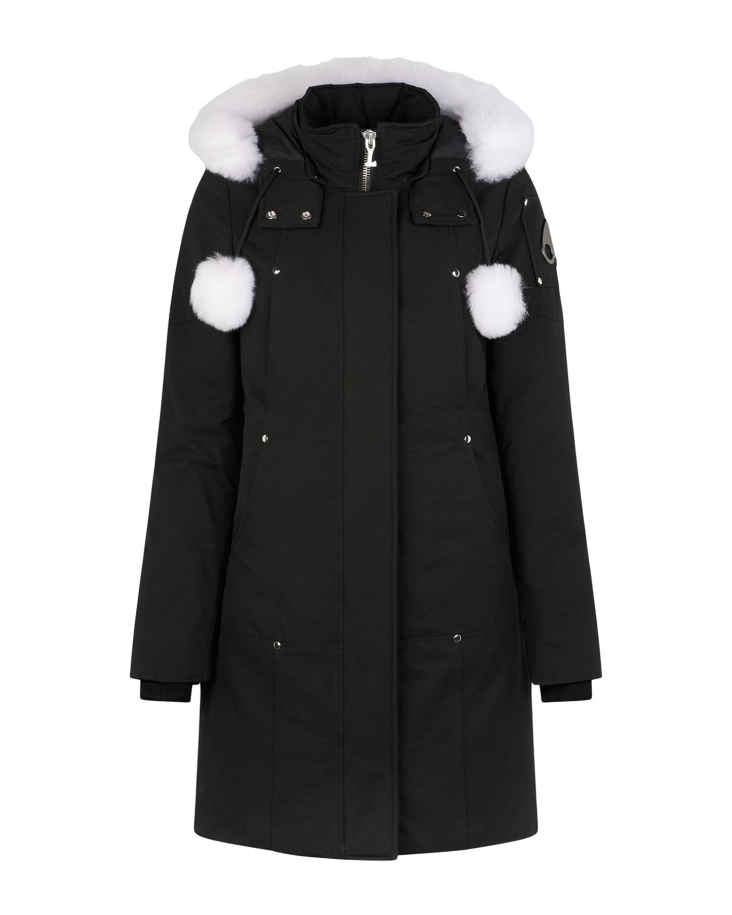 Stirling Parka LDS Black W/Natural Shearling