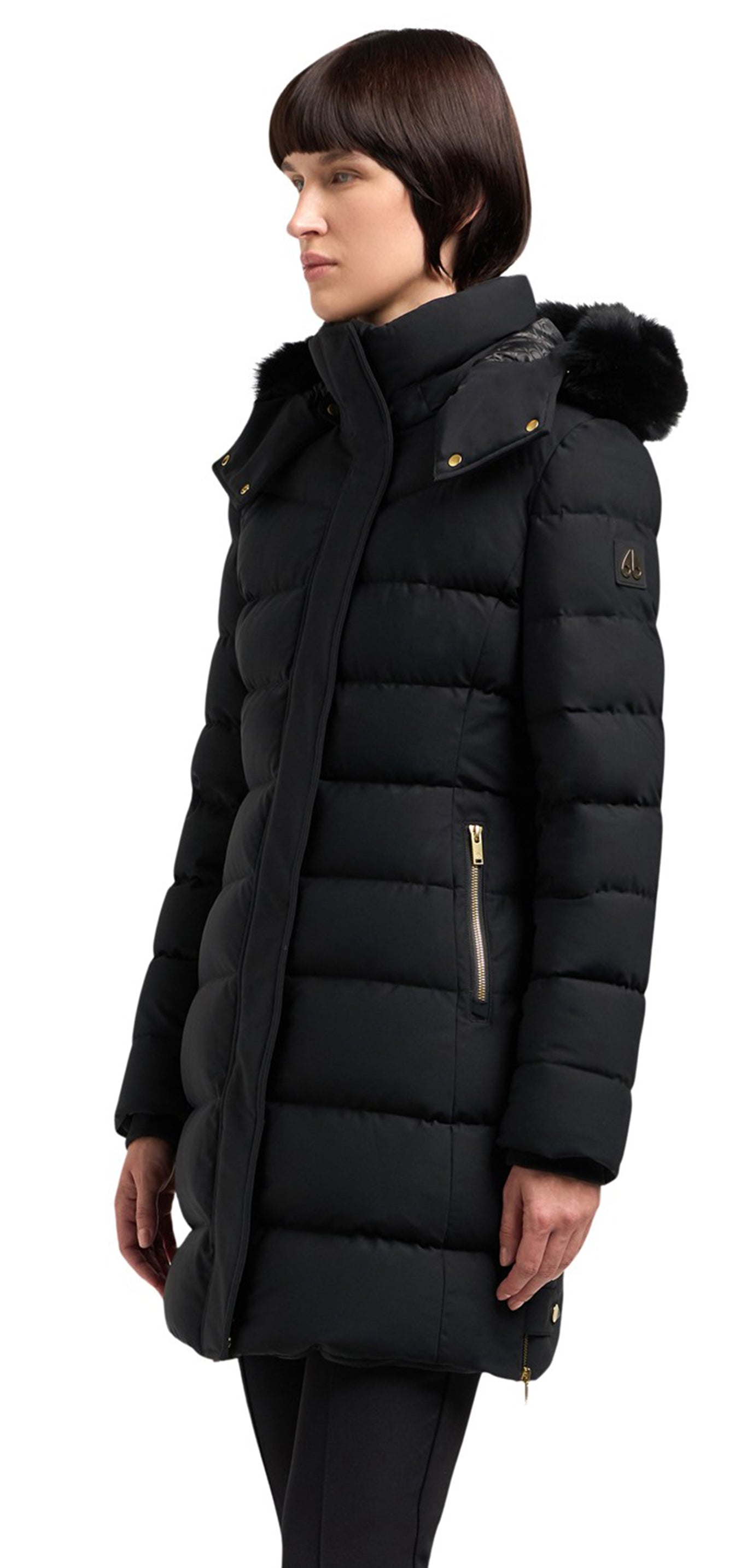 Watershed 3 Parka Shearling Gold Black With