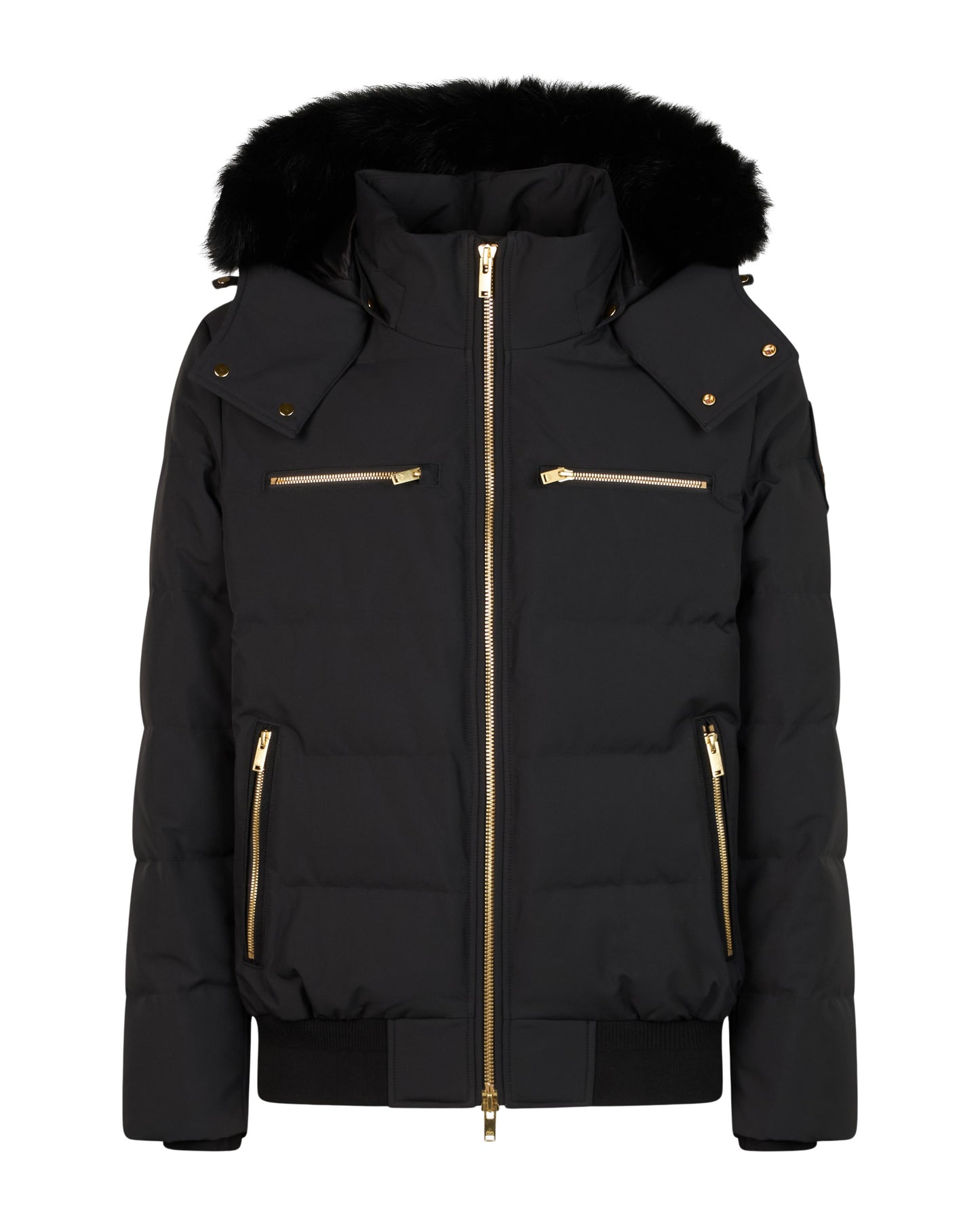 Cloud Bomber Shearling Gold Black With Black Shearling