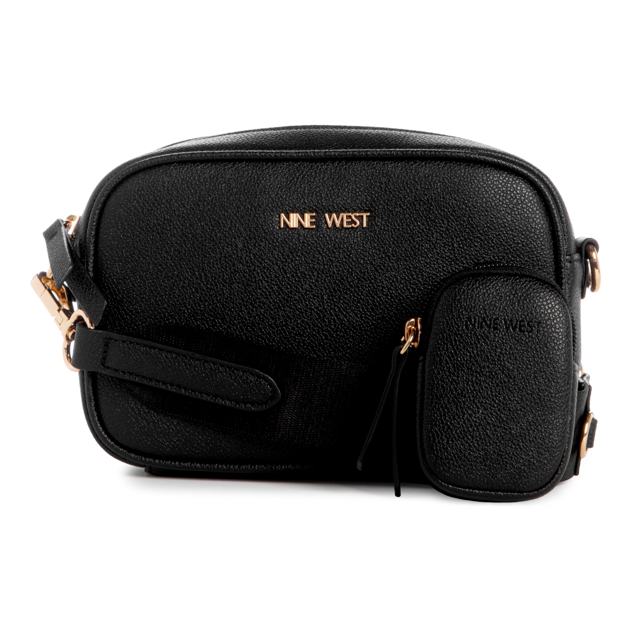 Nine West Peaches Mini Camer Crossbody Black St. Vital Centre