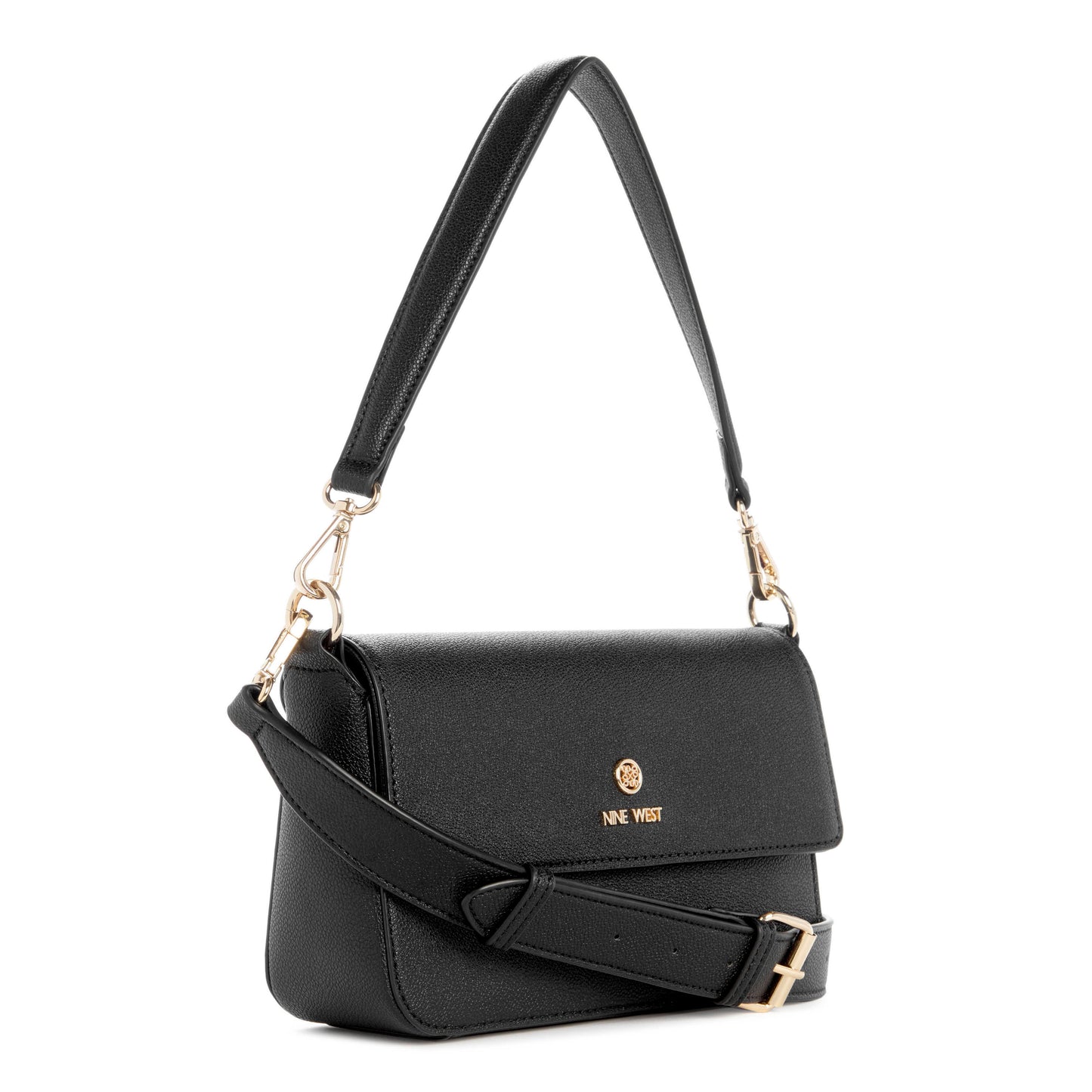 Siera Flap Shoulder Bag Black