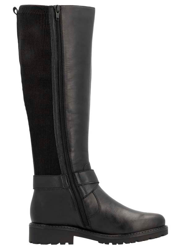 Tall Black Warm Lined Boot