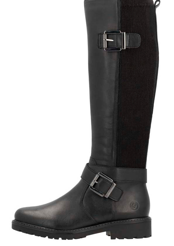 Tall Black Warm Lined Boot