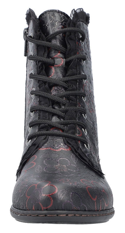 Black Multi Lace Up Boot